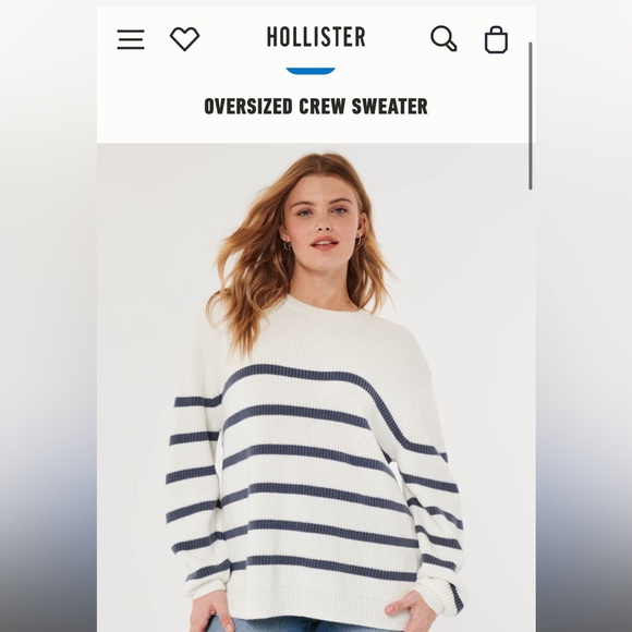 Hollister viral oversized crew sweater - Picture 2 of 3